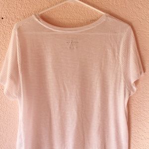 Striped White T-Shirt by Modern Tee
